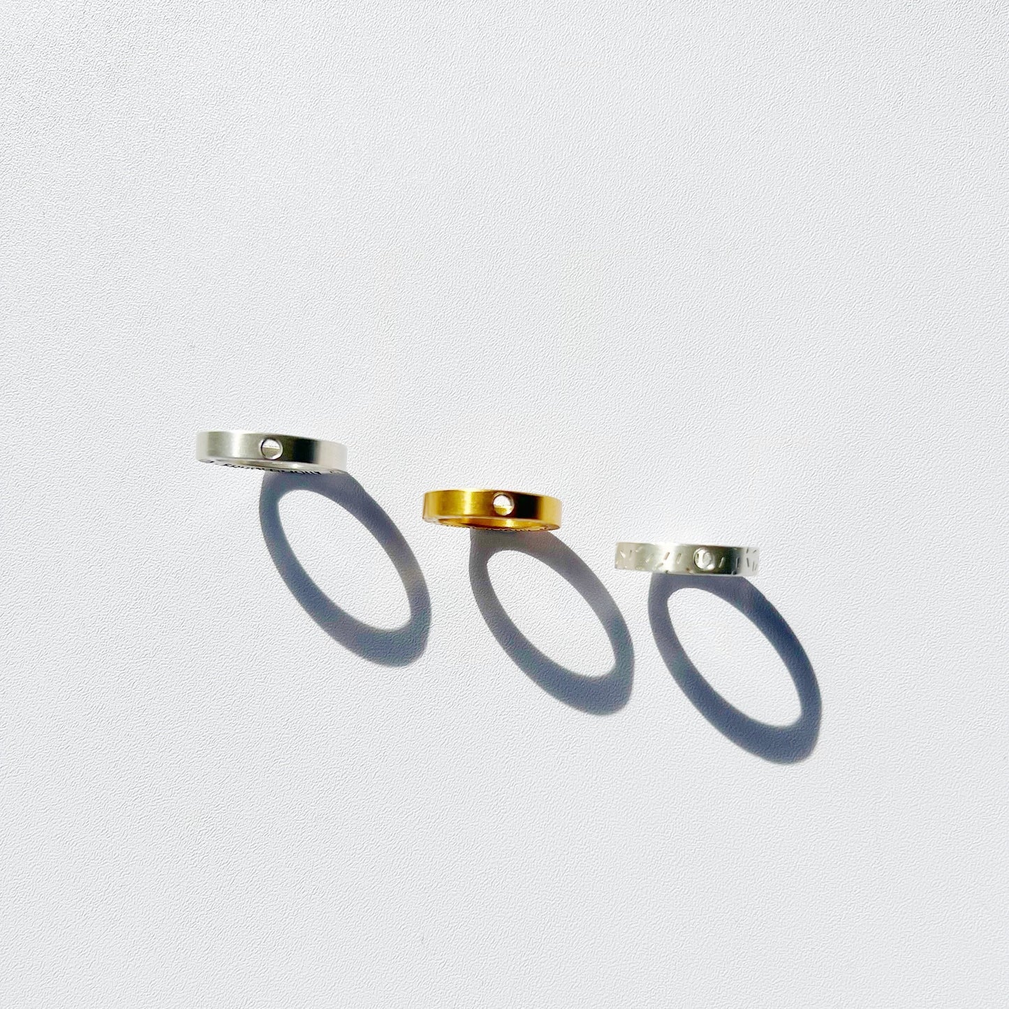 Dashes silver ring