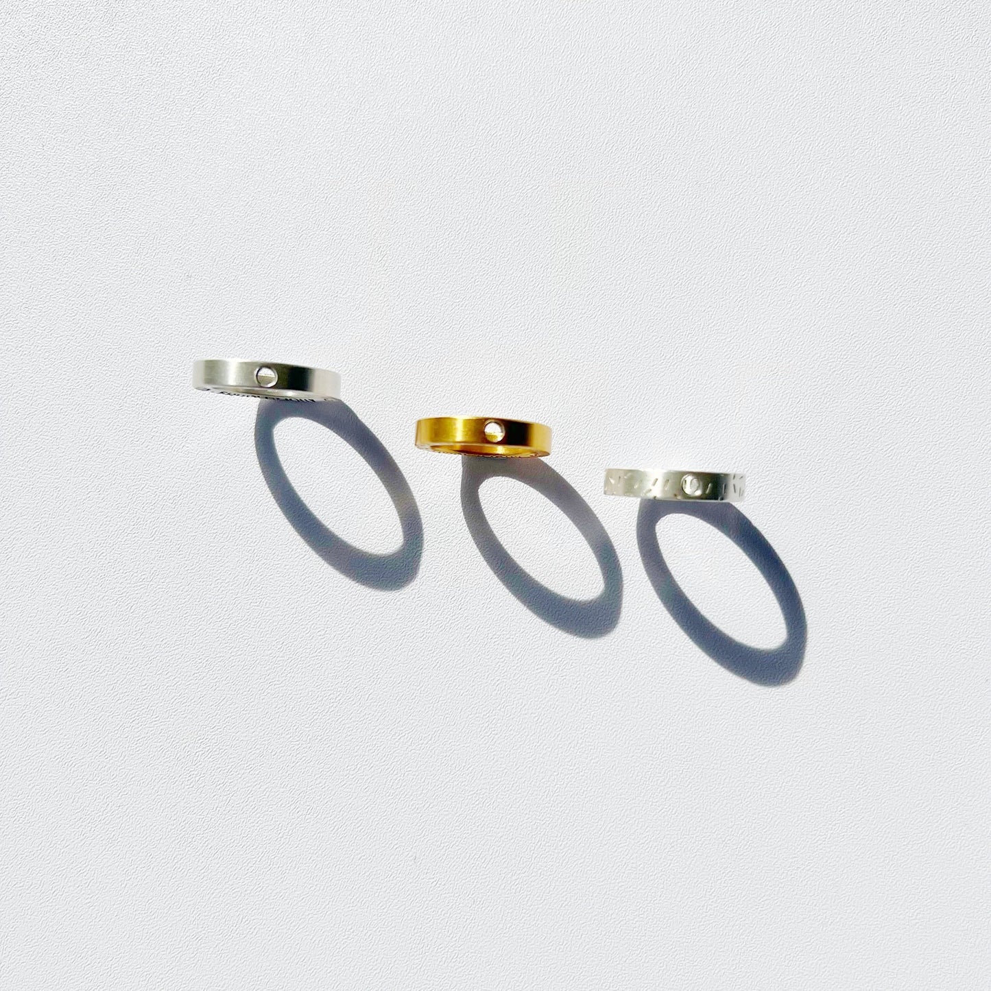 Smooth silver ring