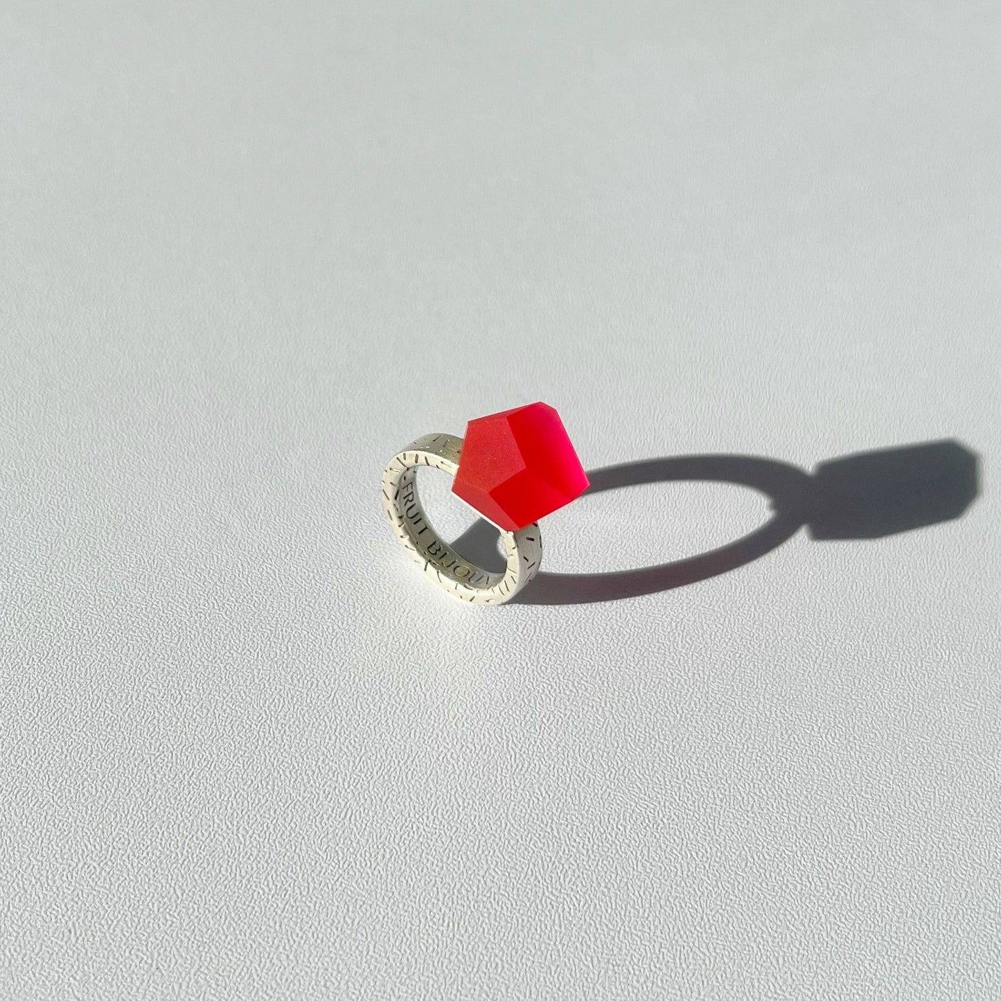 Ruby red ring top