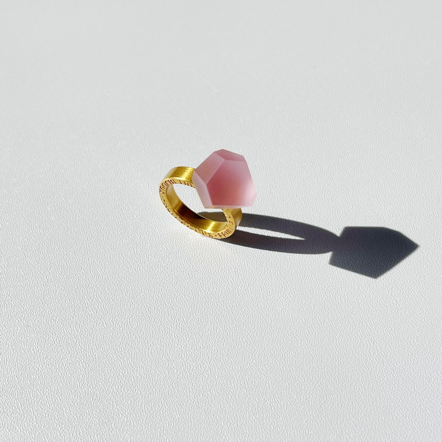 Smooth gold plated silver ring
