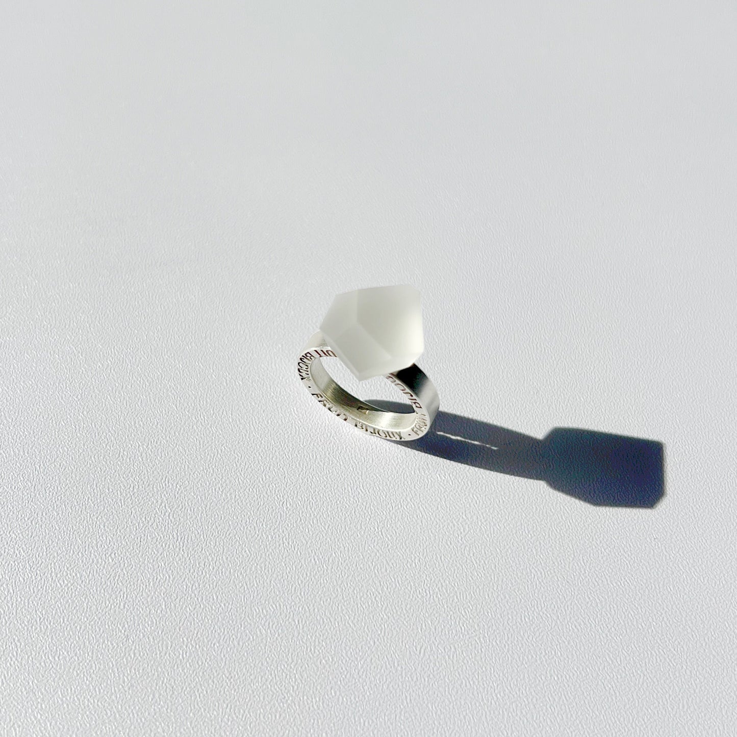 Smooth silver ring