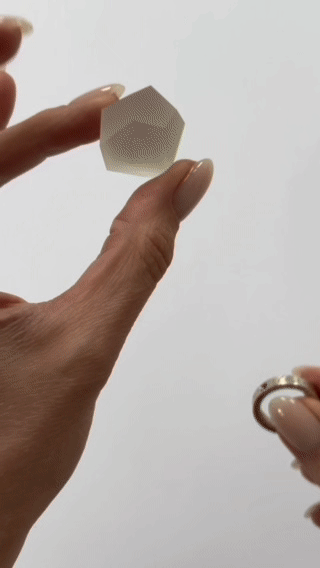 Crystal clear ring top