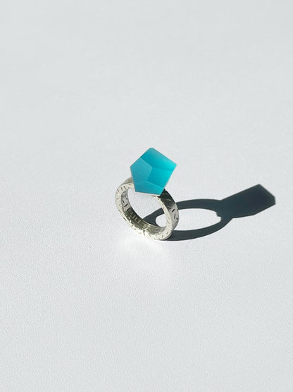 Dashes silver ring