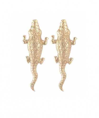 Crocodile large earrings