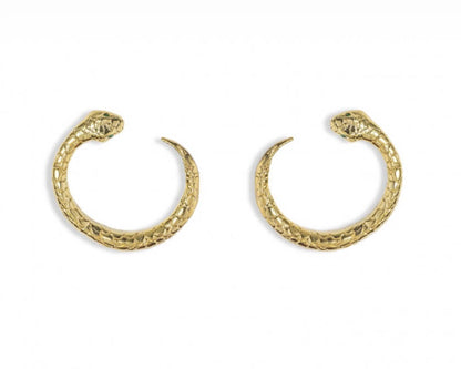 Snake hoops earrings